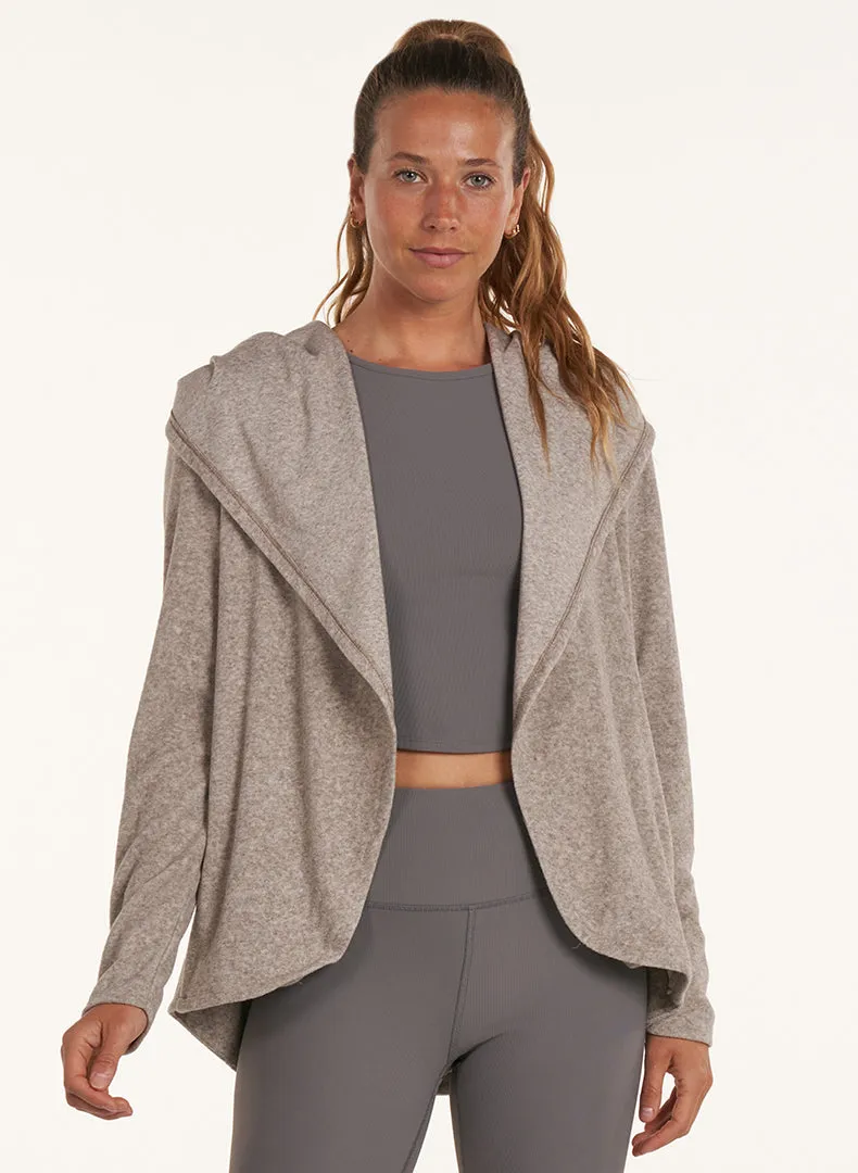 Draped Hood Cardi